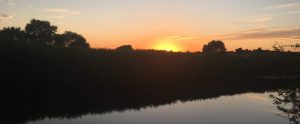 Hooe Levels at sunset, Sussex