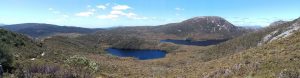 mountains and lakes in Cradle Mountain National Park, Tasmania
