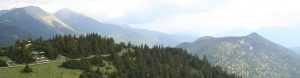 mountain and forest landscape in Bavaria